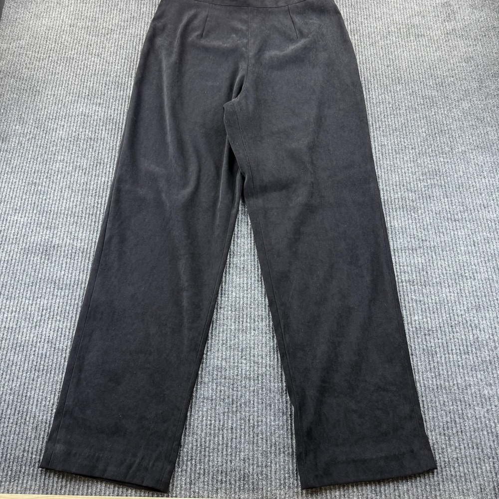 J London‎ Pants Womens 12 Black Polyester Lycra Straight Leg Slacks Trousers